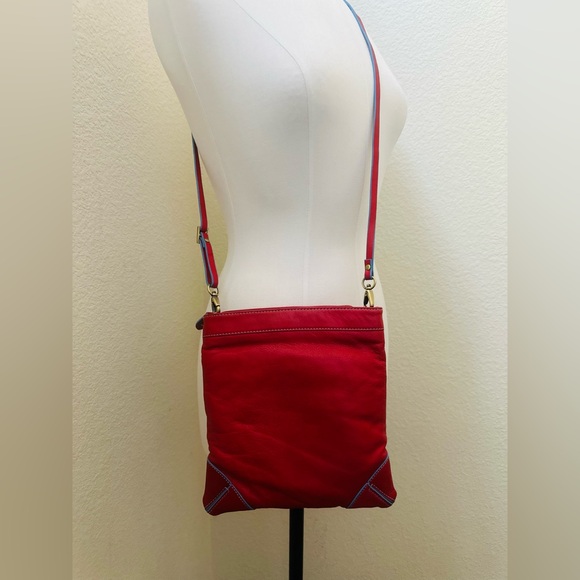 Barr + Barr Red Crossbody Bag - Picture 7 of 7
